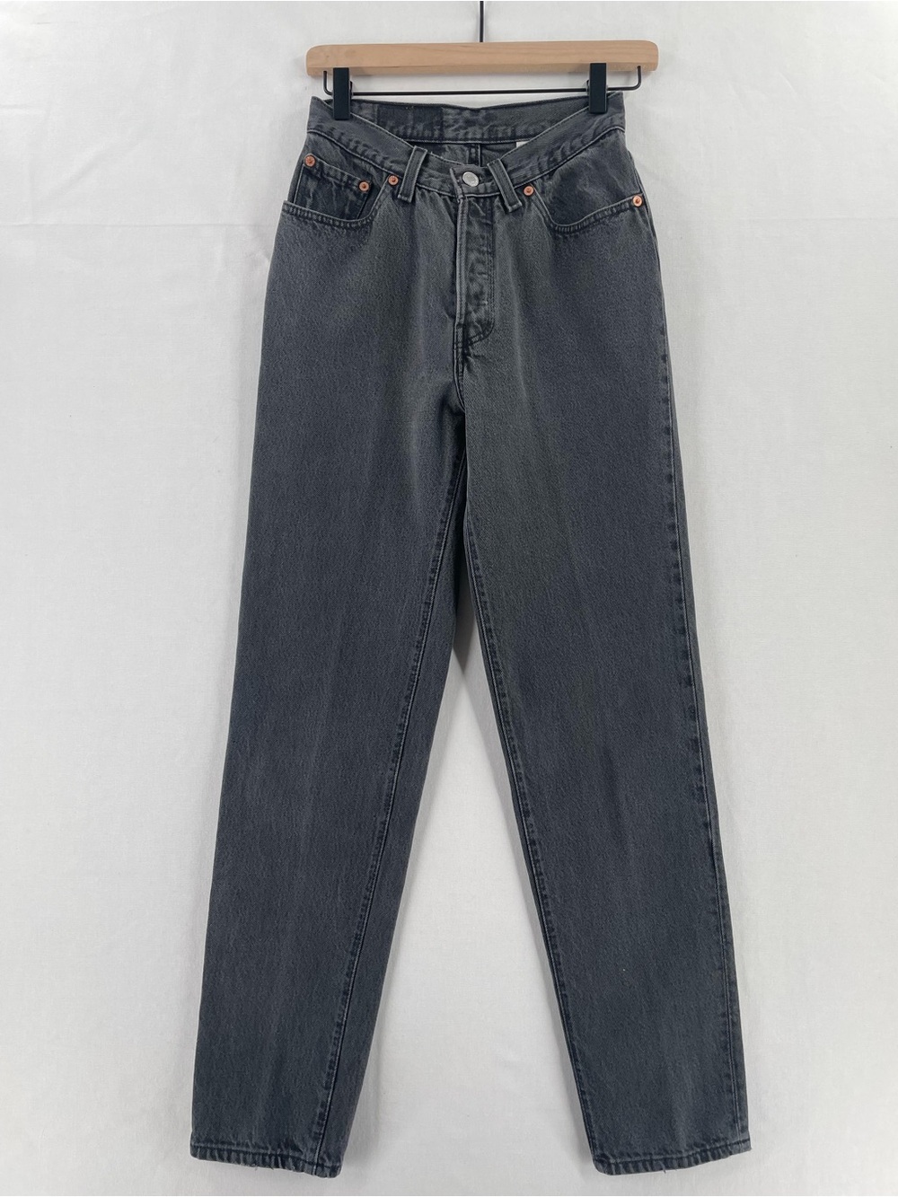 Vintage 90s Levi’s High Waisted Washed Black Jeans